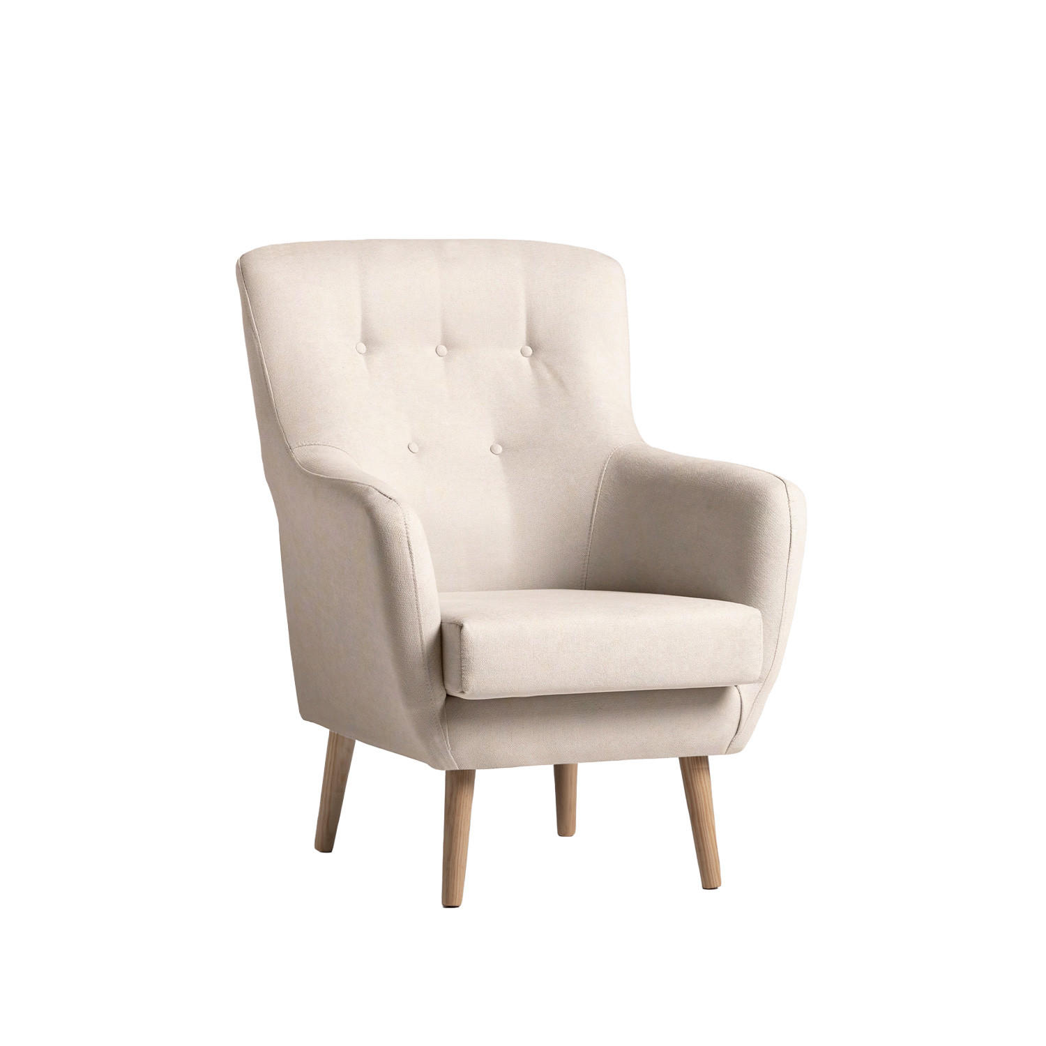 LESESESSEL Astrid Beige 73 cm x 100 cm - Beige, Textil (73/100/83cm) - Klast Home