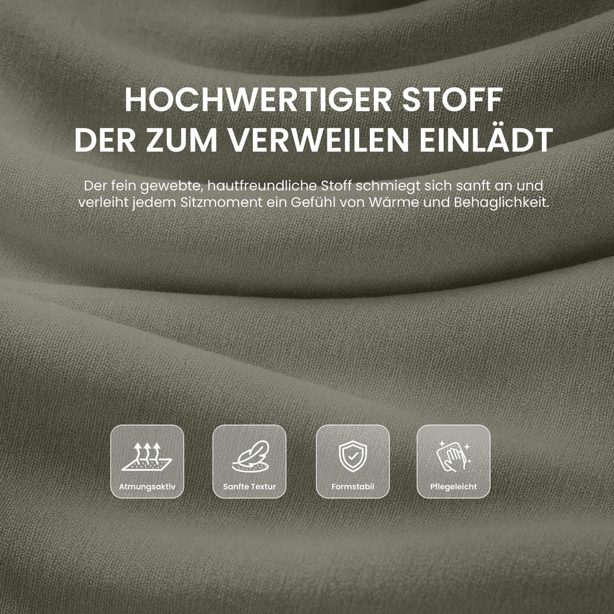 BARHOCKER 2er Set Stoff Hellgrau - Eukalyptusholzfarben/Hellgrau, Holz/Textil (55/99/46cm) - CLP