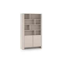 BÜCHERREGAL Fari Kaschmir - Kaschmir/Schwarz, Holzwerkstoff (103/170/39cm) - Bettso
