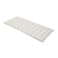 BANKAUFLAGE 2-Sitzer grau-weiß gestreift 108/42/5 cm - Grau, Textil (108/42/5cm) - Homescapes