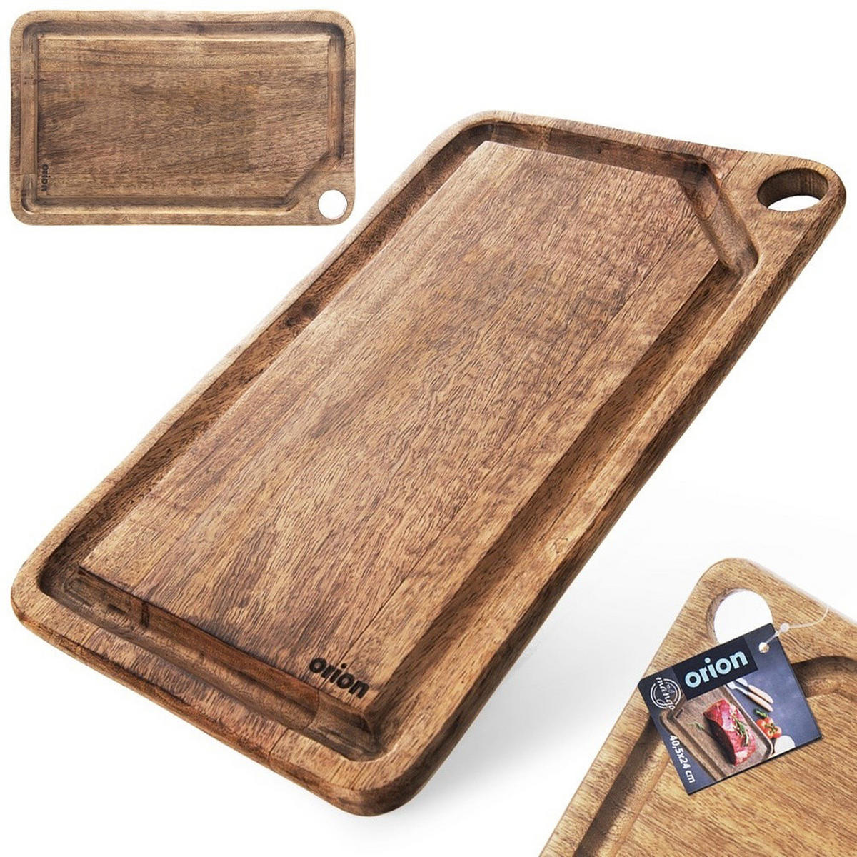 SCHNEIDEBRETT Mango natur - Naturfarben, Holz (23/39.5cm) - Orion 