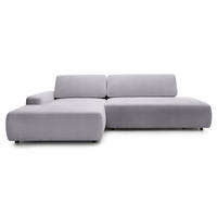 ECKSOFA Bamby Grau 276 cm - Grau, Textil (276/82/164cm) - Pillovely