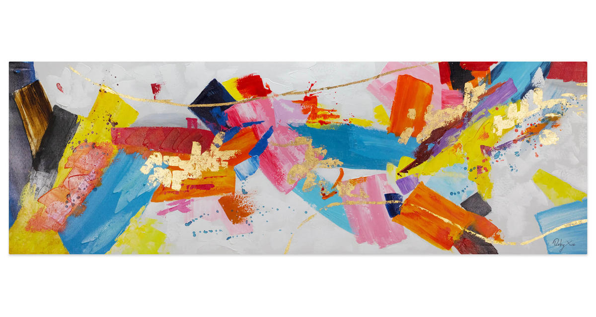 ÖLGEMÄLDE 150/50 cm - Multicolor, Holz/Textil (150/50cm) - KUNSTLOFT