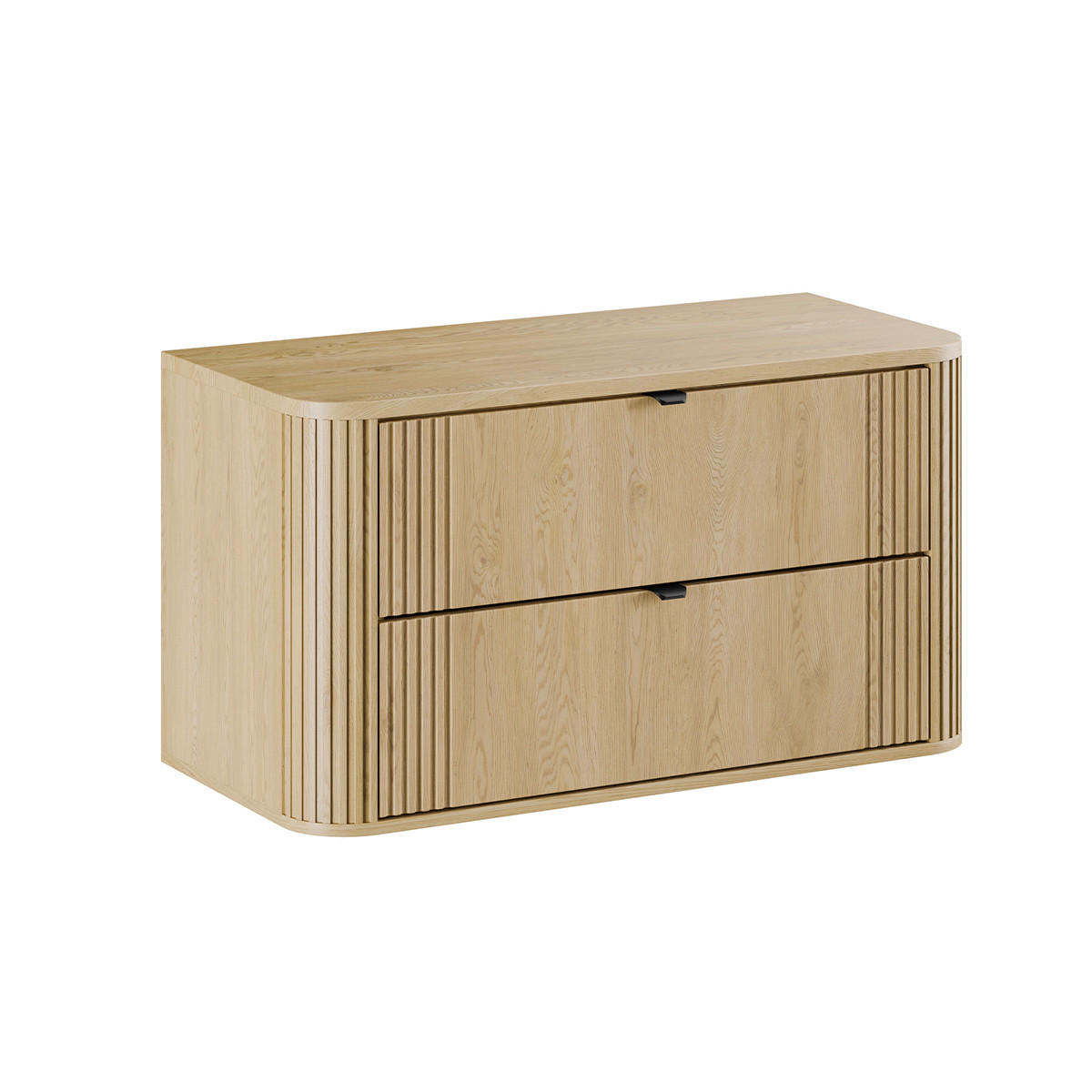 WASCHTISCHUNTERSCHRANK 100.4cm Mila Helle Eiche - Braun, Holzwerkstoff (100.4/54/46cm) - Petits-meubles
