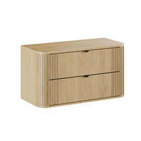 WASCHTISCHUNTERSCHRANK 100.4cm Mila Helle Eiche - Braun, Holzwerkstoff (100.4/54/46cm) - Petits-meubles
