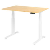 SCHREIBTISCH elektrisch XDKB 80/120/74 cm in Ahornfarben/Weiß - Ahornfarben/Weiß, Holzwerkstoff (80/120/74cm) - bümö