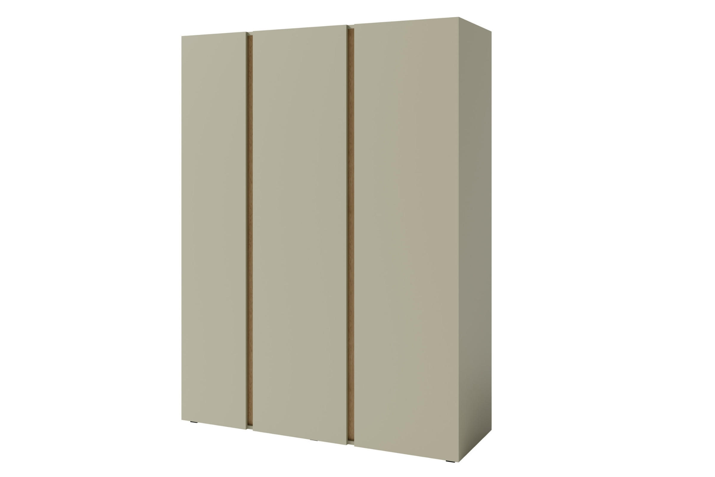 KINDERKLEIDERSCHRANK LIBU 01 dreitürig 145/50/195 in Eukalyptus / Baltic Düne Eiche - Alteiche/Eukalyptusholzfarben, Holzwerkstoff (145/195/50cm) - Deine Möbel 24