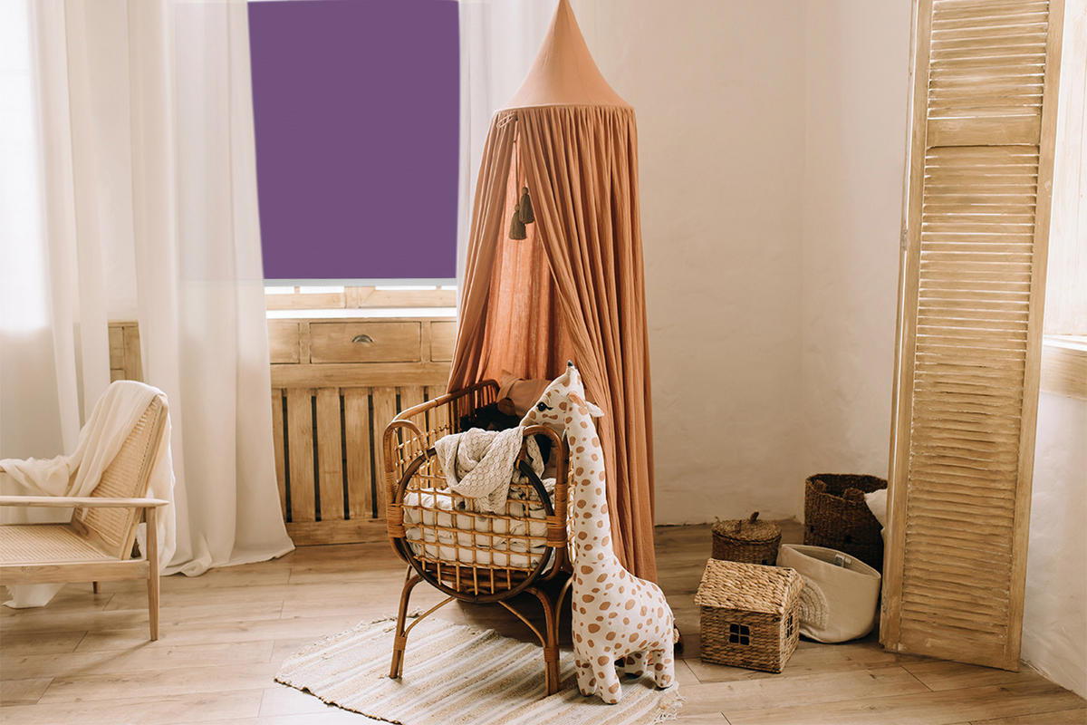 VNÚTORNÁ roleta - okenná roleta - roleta - 130x140 cm - Fialová - fialová, plast (130/140/0.5cm) - TULUP