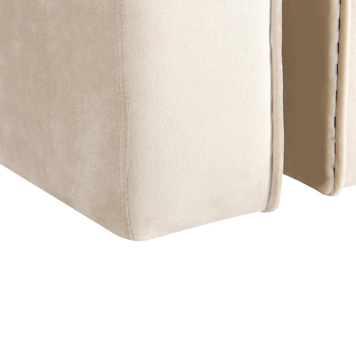 POUF Modoc 42/35/42 cm - Beige, Textil (35/42/42cm) - Beliani