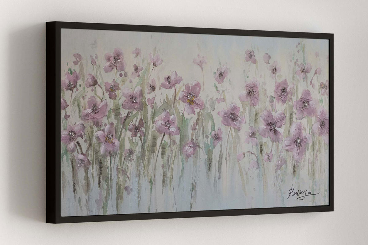 ÖLGEMÄLDE 120/60 cm - Grün, Holz/Textil (1.6/60cm) - KUNSTLOFT