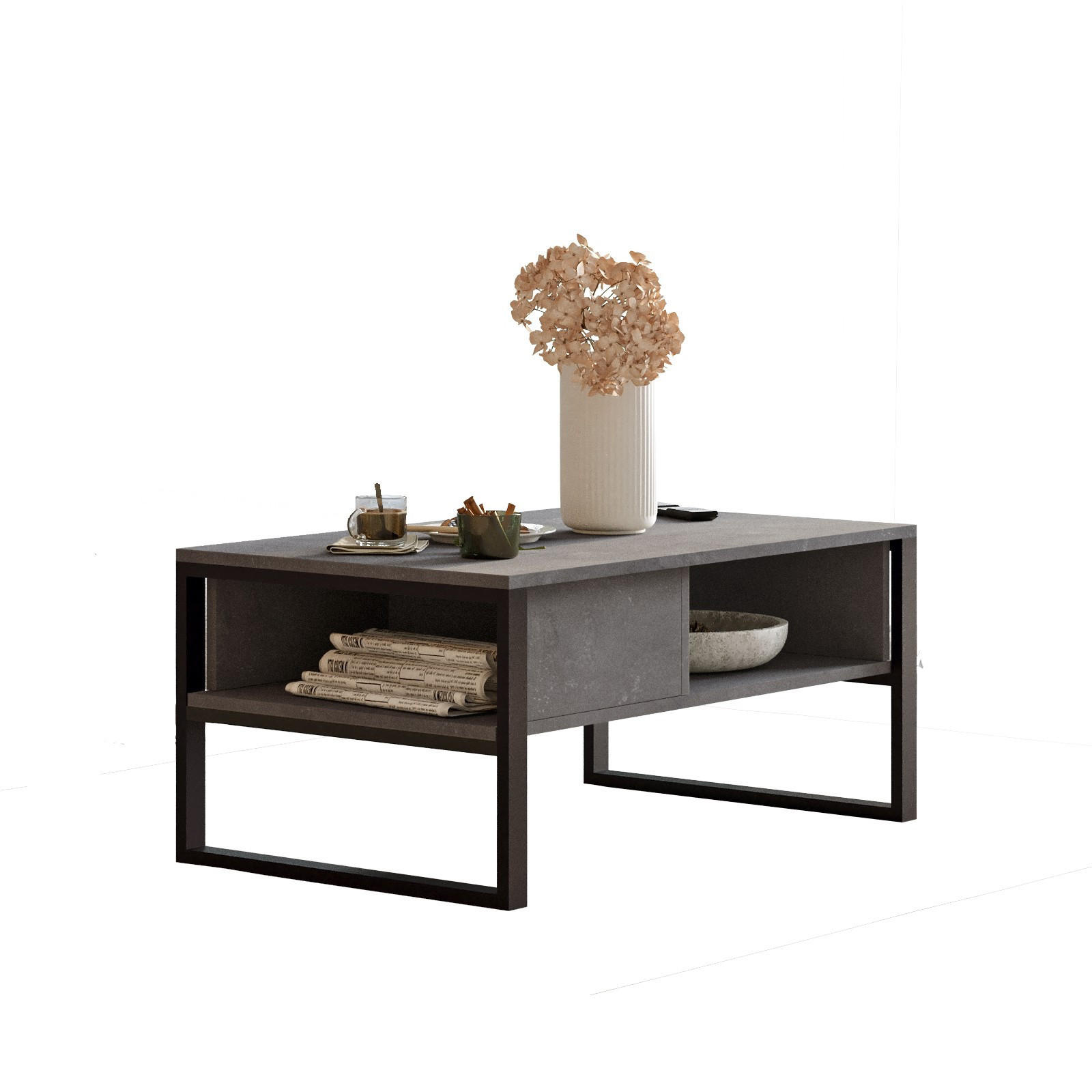 COUCHTISCH ml34 Grau - Grau, Holz (100/59/44cm) - Habitat Garten