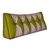 RÜCKENKISSEN Samt Ergonomisches Design Olivgrün 140cm - Grün, Textil (24/140cm) - Vercart
