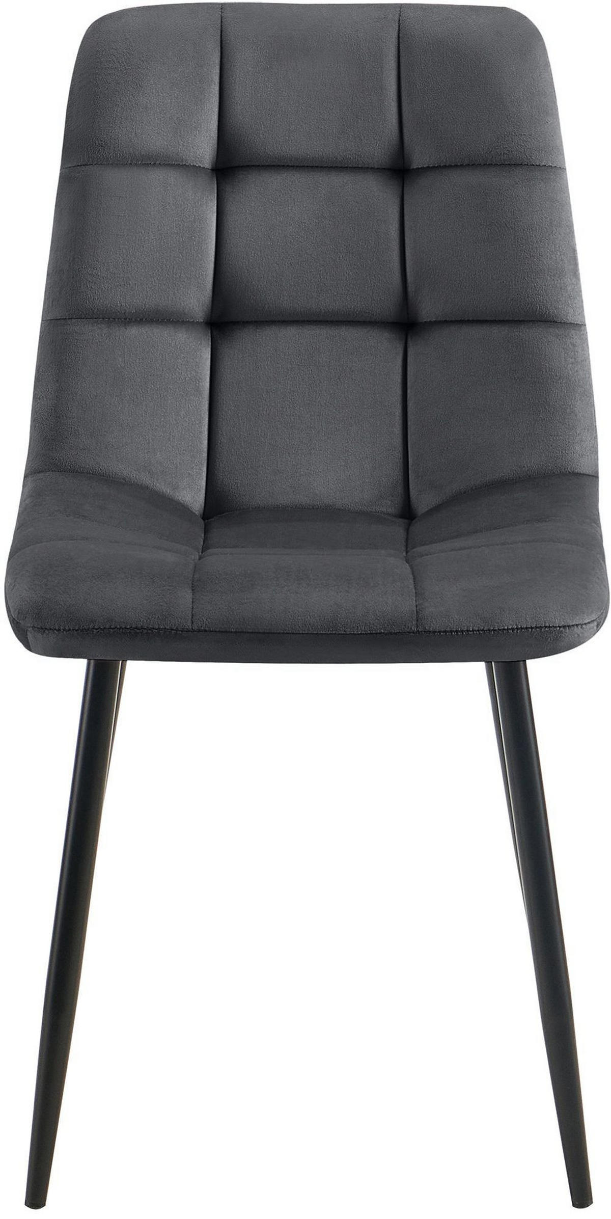 ESSZIMMERSTUHL Tilde 84x45x55 cm dunkelgrau - Dunkelgrau, Textil (45/84/55cm) - furnicato