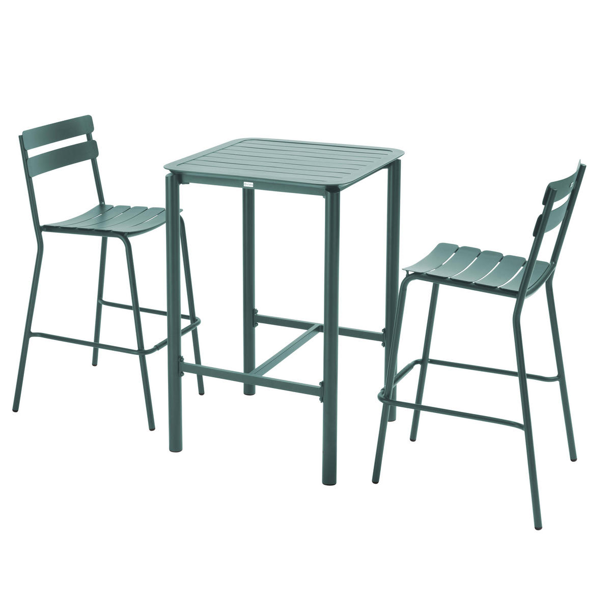 GARTENSET 3-tlg., Dunkelgrün - Grün, Metall - Oviala