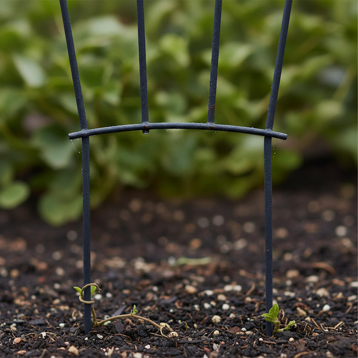 PFLANZENSTÜTZE - Schwarz, Metall (31/1/82cm) - Relaxdays