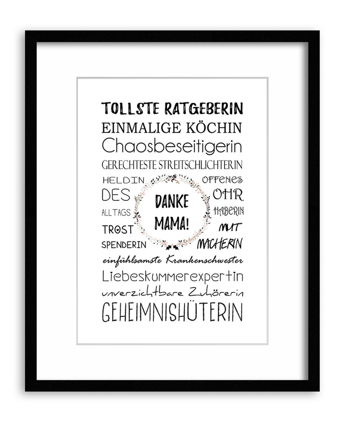 POSTER DIN A4 21x29,7 cm Geschenk Spruch Mama - Weiß, Papier (21/29.7/2cm) - artissimo
