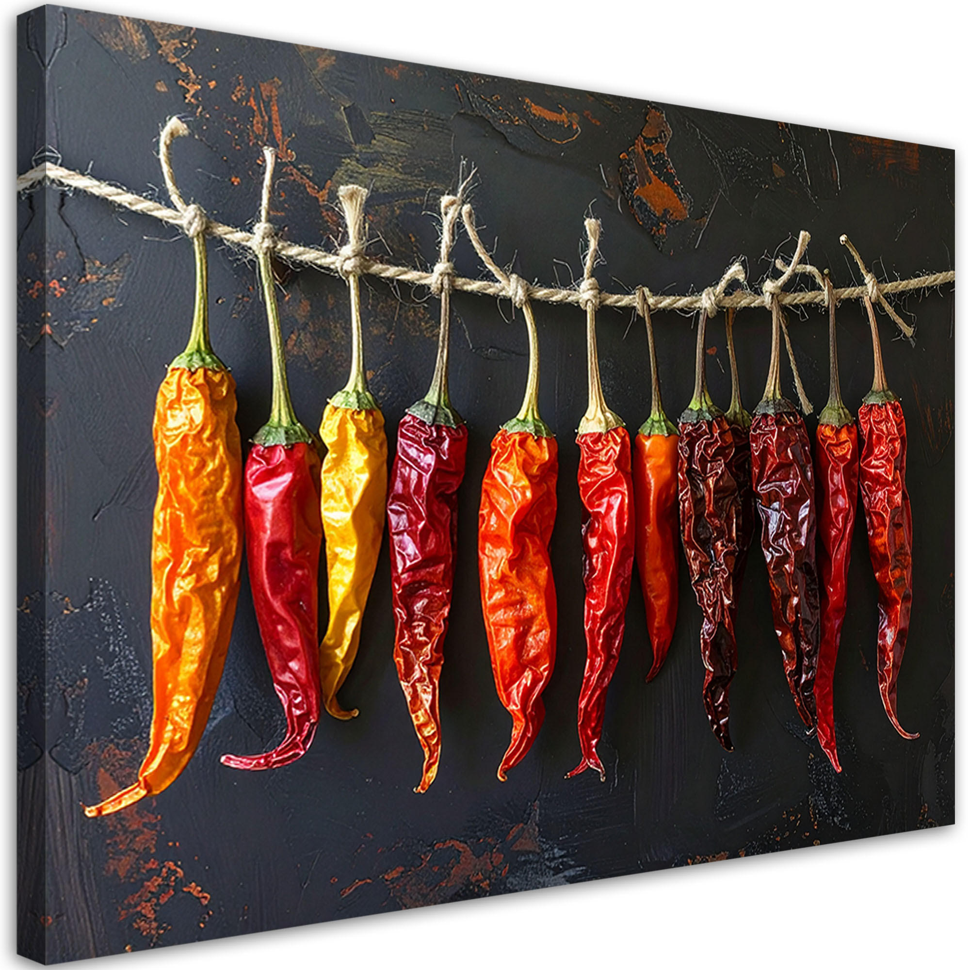 LEINWANDBILD Essen & Trinken 120x80cm - Rot, Textil (120/80cm) - Feeby