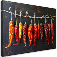 LEINWANDBILD Essen & Trinken 120x80cm - Rot, Textil (120/80cm) - Feeby