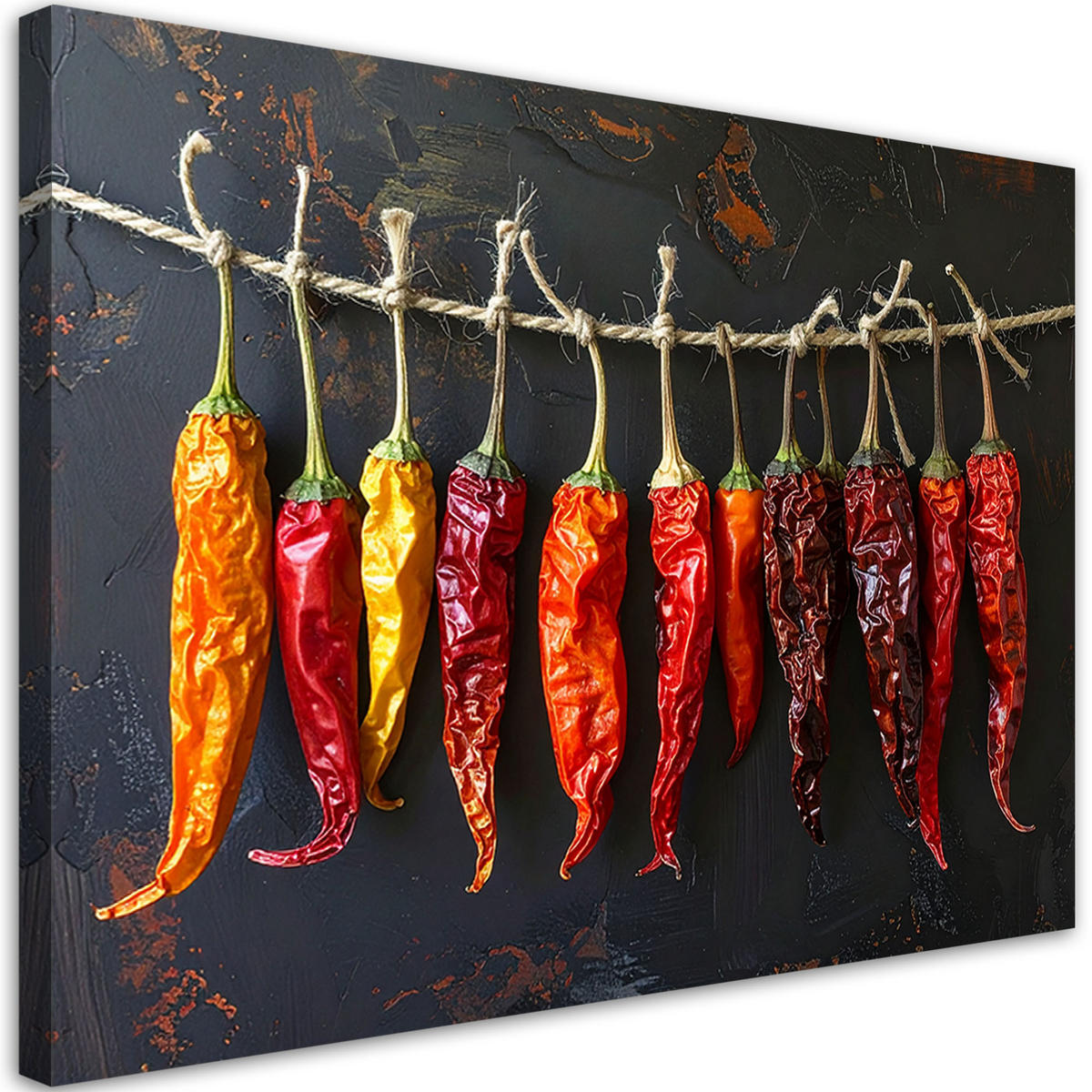 LEINWANDBILD Essen & Trinken 120x80cm - Rot, Textil (120/80cm) - Feeby