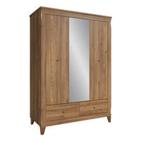 SCHRANK 3 Türen Raya Holz - Braun, Holzwerkstoff (144/202/63cm) - Petits-meubles