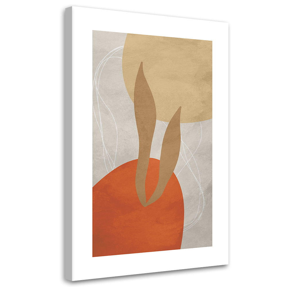 KUNSTDRUCK Orange 70/100 cm - Orange, Textil (70/100cm) - KUNSTLOFT