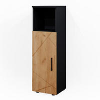 MIDISCHRANK Irma Goldkraft Eiche 30 x 95 cm - Honigeiche/Anthrazit, Holzwerkstoff (30/95/30cm) - Vicco