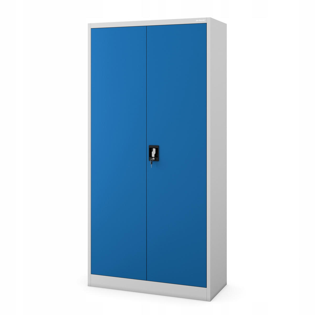 MEHRZWECKSCHRANK DAWID - Blau/Grau, Metall (90/185/45cm) - Jan Nowak