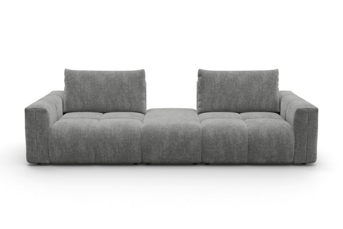 SOFA VERONA 4-Sitzer, Grau - Schwarz/Grau, Holz/Textil (282/83/110cm) - Courtois Laville