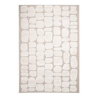 TEPPICH mit Reliefeffekt im japanischen Stil beige - Beige, Textil (120/170cm) - AFK Living