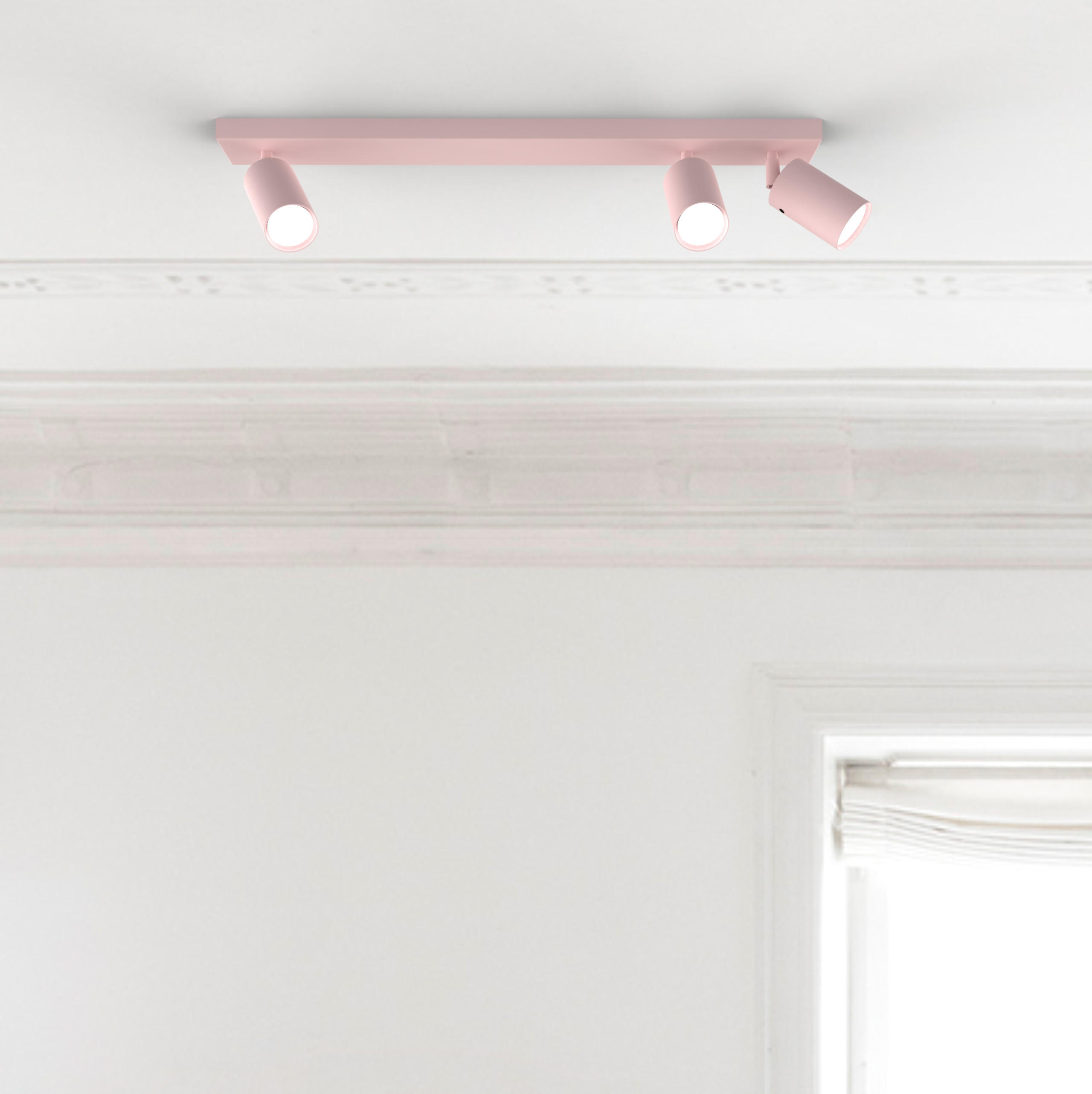 DECKENLEUCHTE - Pink, Metall (6/70/6cm) - Lumicom