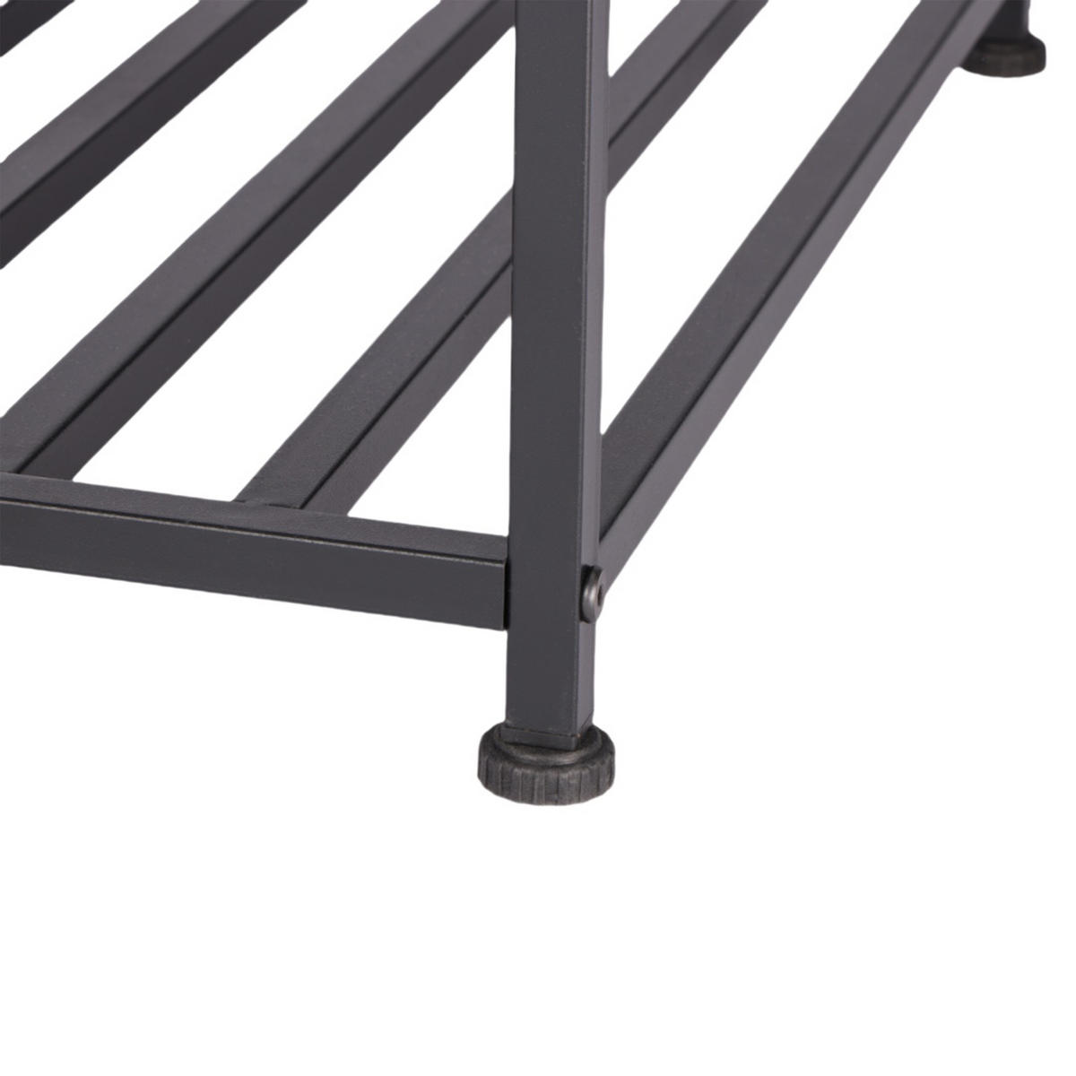 NACHTTISCH - Anthrazit, Holzwerkstoff/Metall (40/40/58cm) - Relaxdays