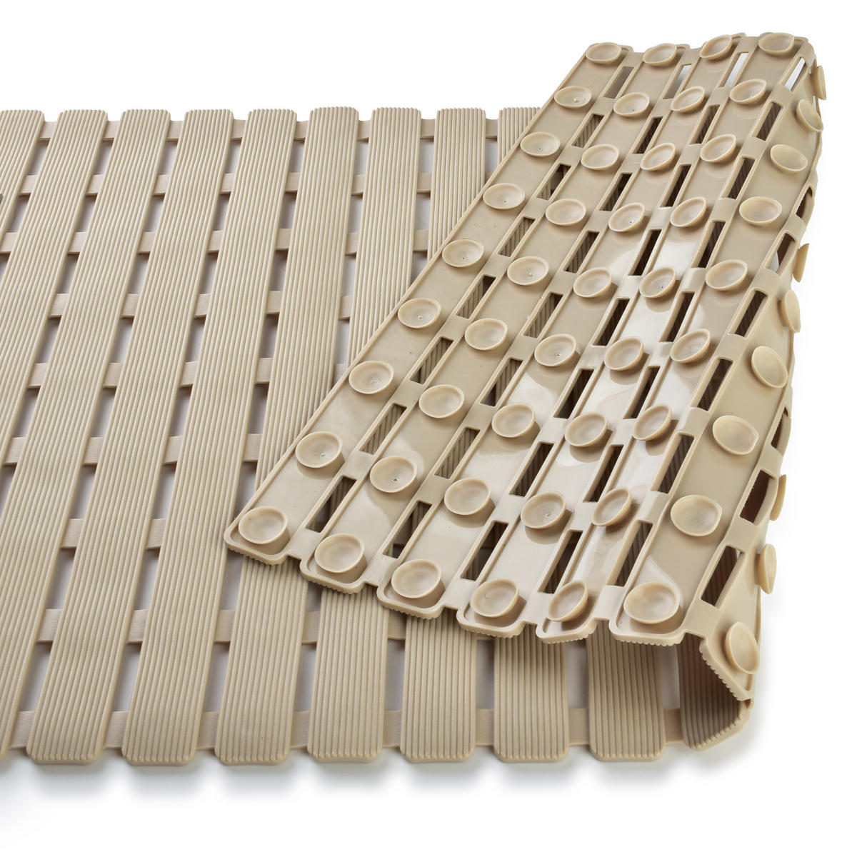 BADTEPPICH Zac Beige 70/40/2 cm Textilien - Beige, Textil (40/70cm) - Mondex