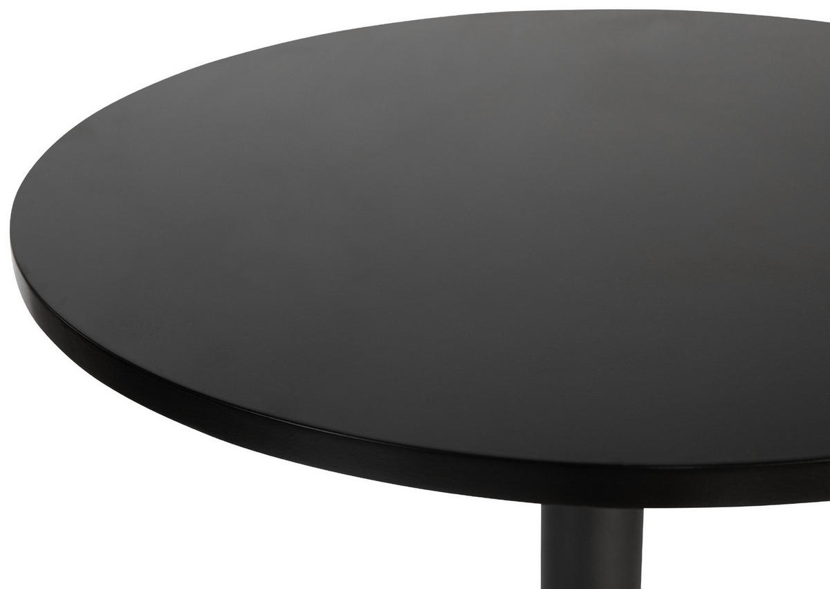 STEHTISCH rund 60 cm Holz schwarz/schwarz - Schwarz, Holz/Metall (60/60/85cm) - CLP