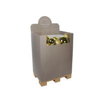 WEIHNACHTSBAUMSCHMUCK-SET BASIC GOLD, 74-teilig, für Weihnachtsbäume 300–600 cm - Goldfarben, Kunststoff (60/50/80cm) - LAALU