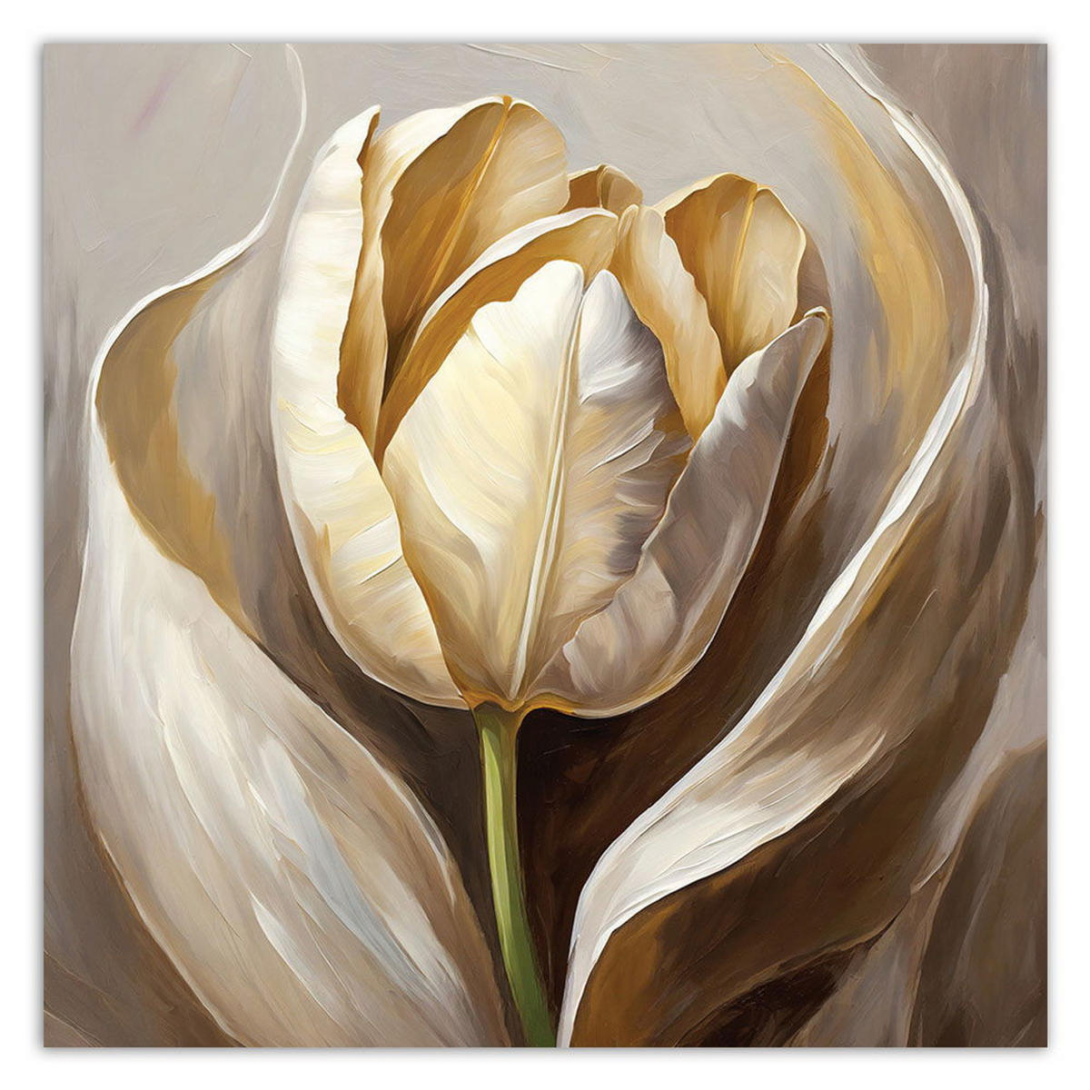 KUNSTDRUCK Gold 40/40 cm - Goldfarben, Textil (40/40cm) - KUNSTLOFT