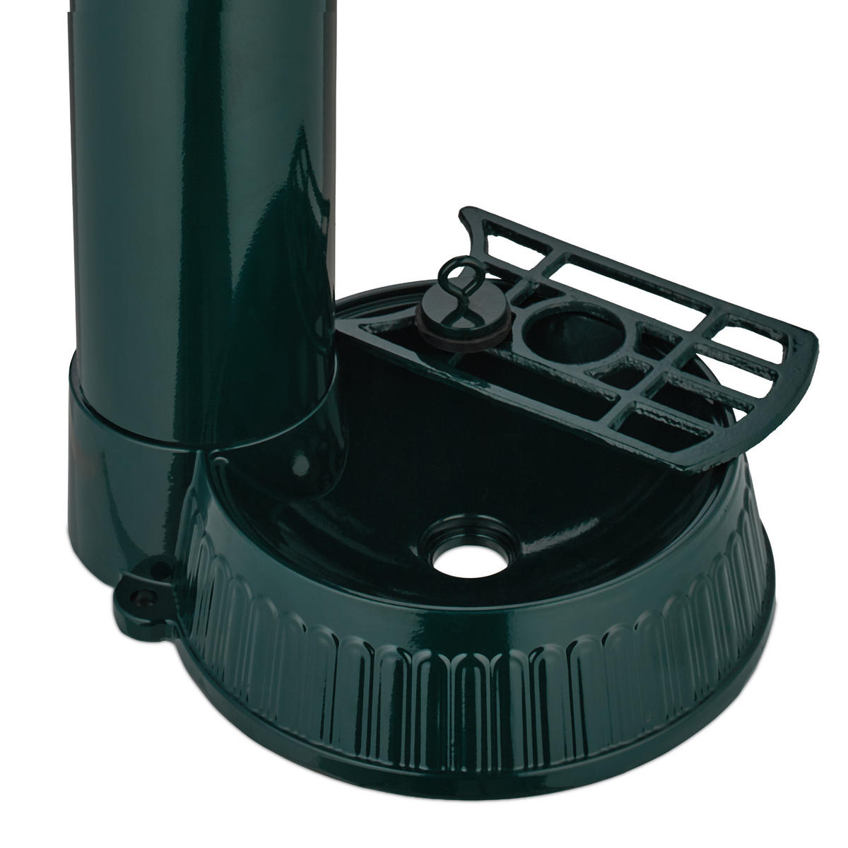 VRTNA SLAVINA S POSTOLJEM - tamno zelena, metal (43/26/87cm) - Relaxdays