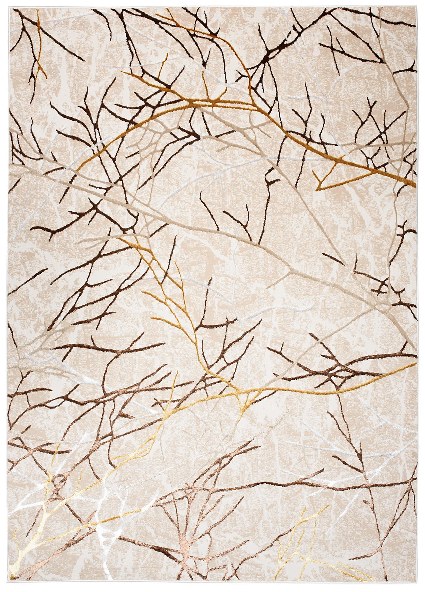 TEPPICH GOLDEN Creme 160/230 cm - Creme, Kunststoff (160/230cm) - Tapiso