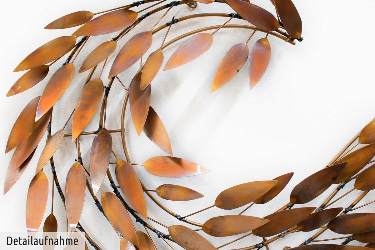 WANDDEKO Kupfer 130/63 cm - Kupferfarben, Metall (5.05/63/8cm) - KUNSTLOFT