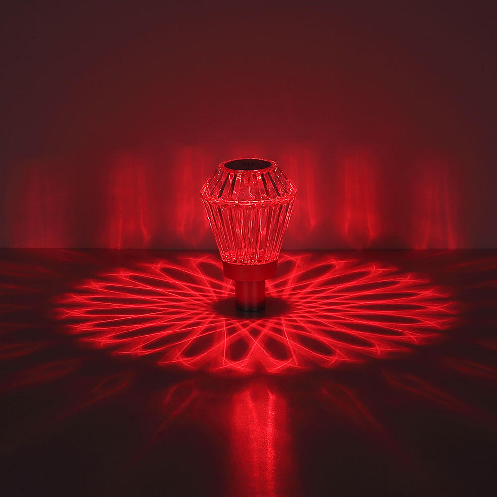 LED TISCHLEUCHTE POLIMI Silber Kristalloptik - Silberfarben, Kunststoff (11/11/16.9cm) - Globo Lighting