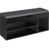 SCHUHBANK Natalya,104 x 30 x 49 cm,schwarz - Schwarz, Holz (30/49/104cm) - tectake
