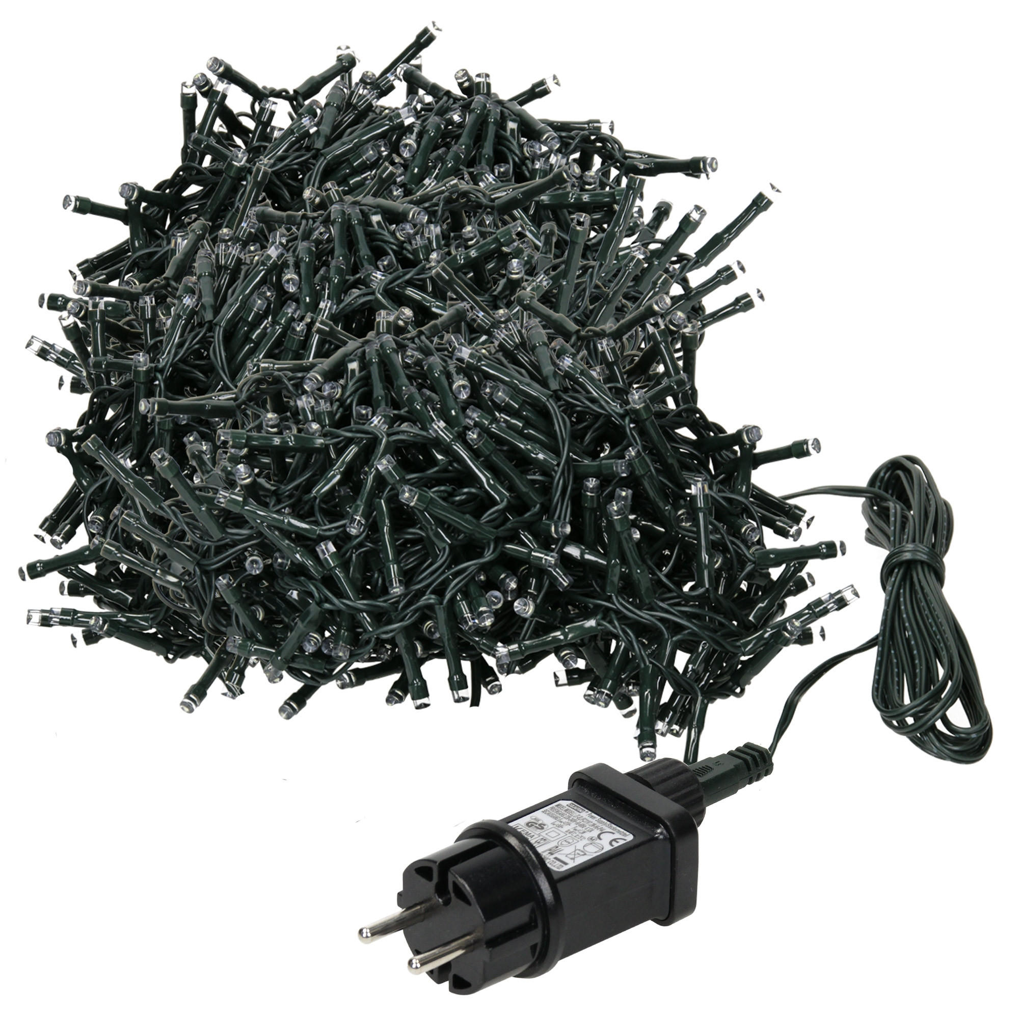 WEIHNACHT CLUSTER 700LED - Grün, Kunststoff (1700cm) - ECD-Germany
