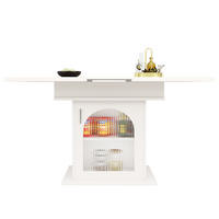 AUSZIEHTISCH Weiß 110-140/80/76 cm - Weiß, Holz (80/140/76cm) - PANGIVO