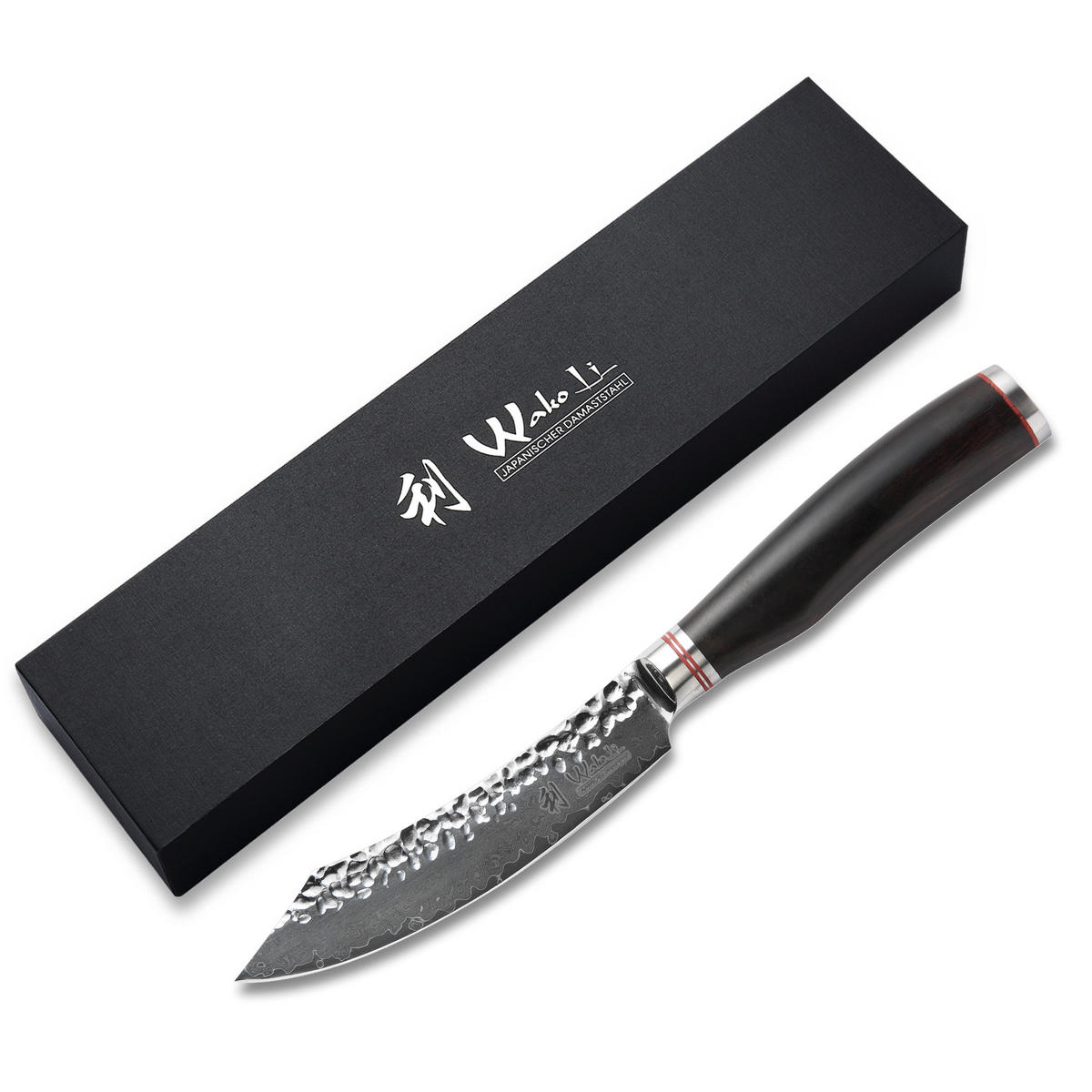 STEAKMESSER 12,5 cm - Schwarz, Holz/Metall (25cm) - Wakoli