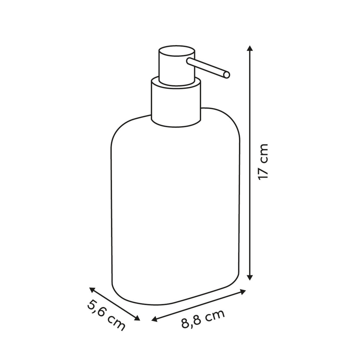 SEIFENSPENDER Argileo 350 ml 8,8/5,6/17 cm - Beige, Kunststoff (5.6/17/8.8cm) - 5five Simply Smart