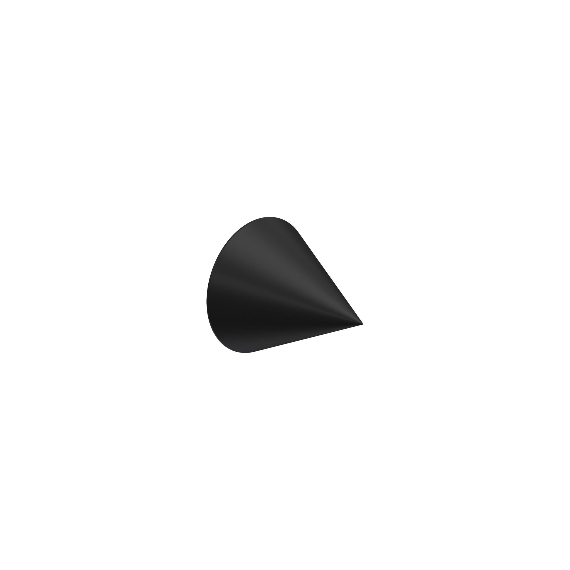 ENDSTÜCKE FÜR GARDINENSTANGEN / TELESKOPSTANGEN Cone 16/13 mm Ø Schwarz, Packung 2 Stück - Schwarz, Kunststoff (3/3/3cm) - INTERDECO