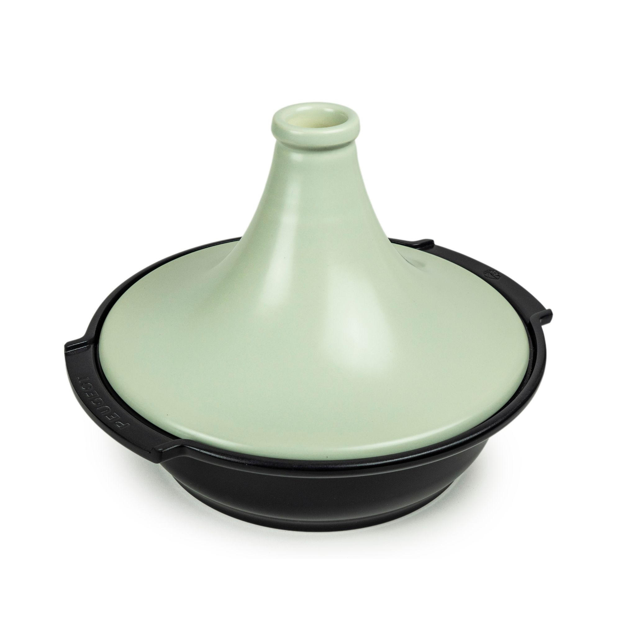 TAGINE Atlas Salbeigrün Aluminium Keramikdeckel für alle Herdarten - Grün, Keramik (32.8/30.2/24cm) - PEUGEOT