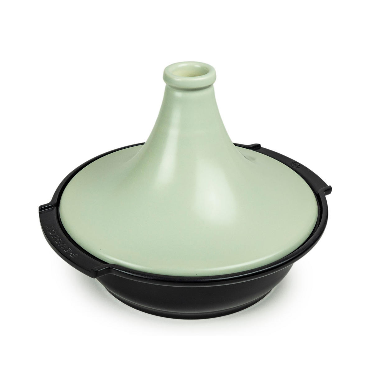 TAGINE Atlas Salbeigrün Aluminium Keramikdeckel für alle Herdarten - Grün, Keramik (32.8/30.2/24cm) - PEUGEOT