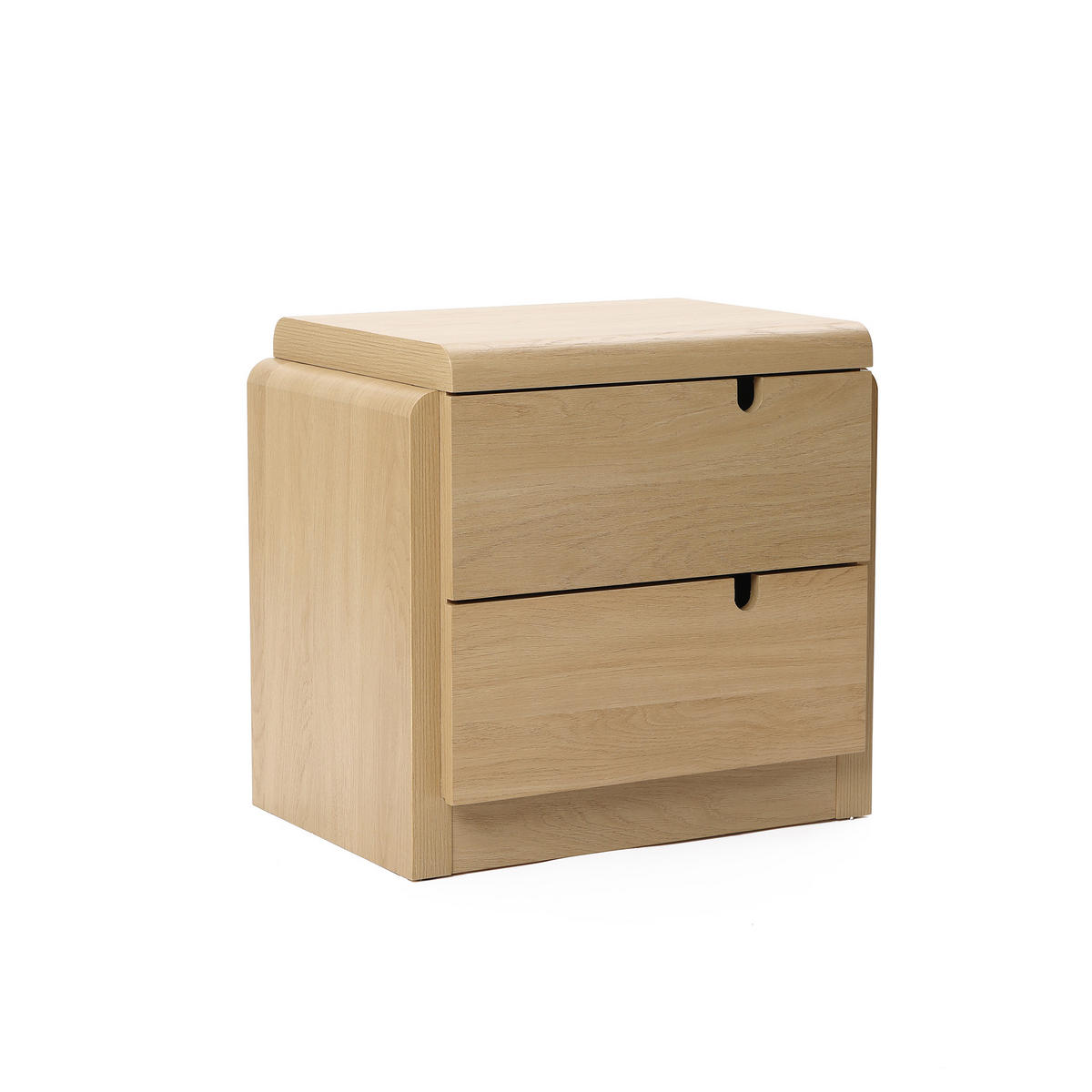 NACHTTISCH Modern mit 2 Schubladen, Eichenfarben, MDF | B55 x T40 x H53 cm - Eichefarben, Holz (55/53/40cm) - Hometopia