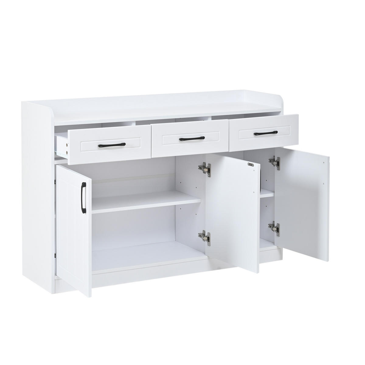 SIDEBOARD Weiß 120/35/80 cm - Weiß, Holzwerkstoff (120/80/35cm) - PANGIVO