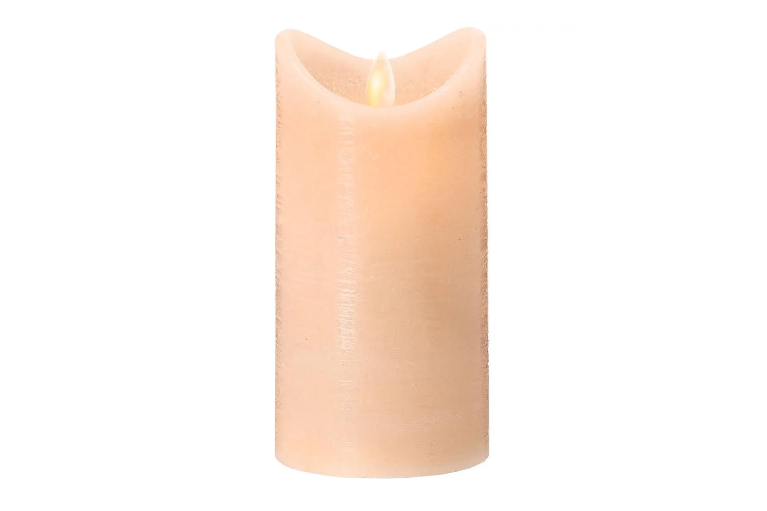 dasmöbelwerk Led-Kerze Beige 7.5x15x7.5 cm